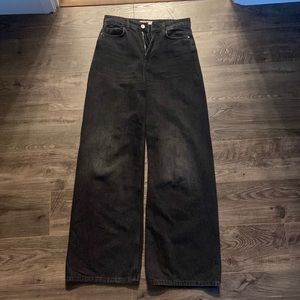Black high waisted Zara jeans